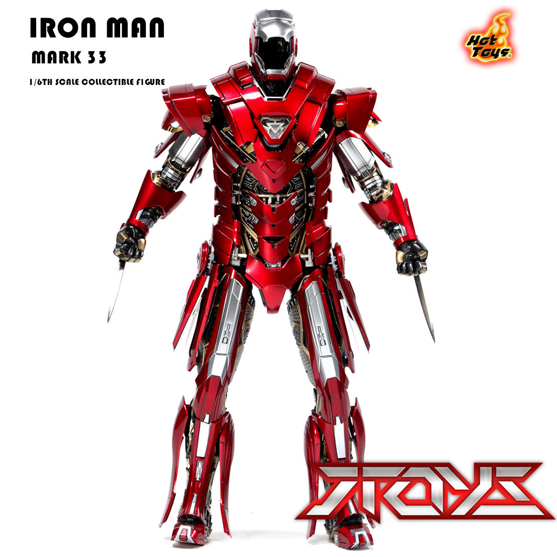 HT 1/6 MMS618 Iron Man 3 MK33 Silver Centurion Explosive Armor Version Action Figure