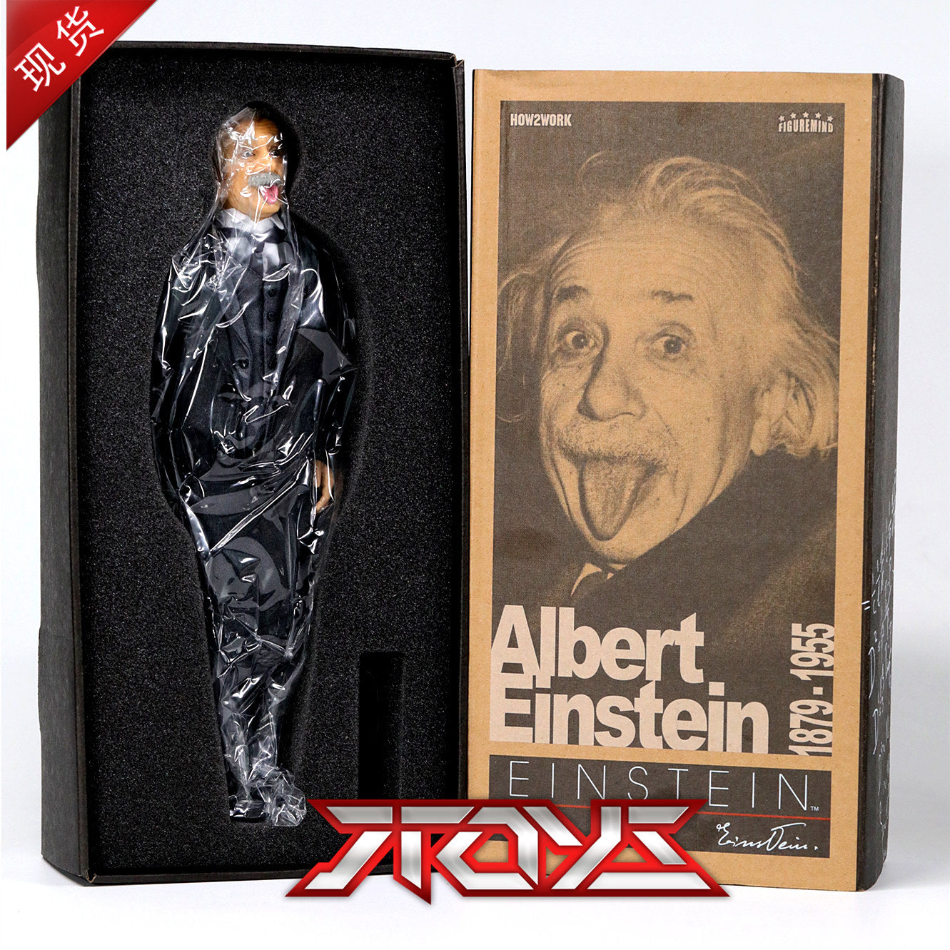 HOW2WORK 1/6 12-inch Einstein tongue out figure