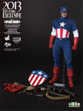 HOTTOYS HT 1/6 MMS205 Captain America Costume Version 2013 Event Exclusive Articulated Figure