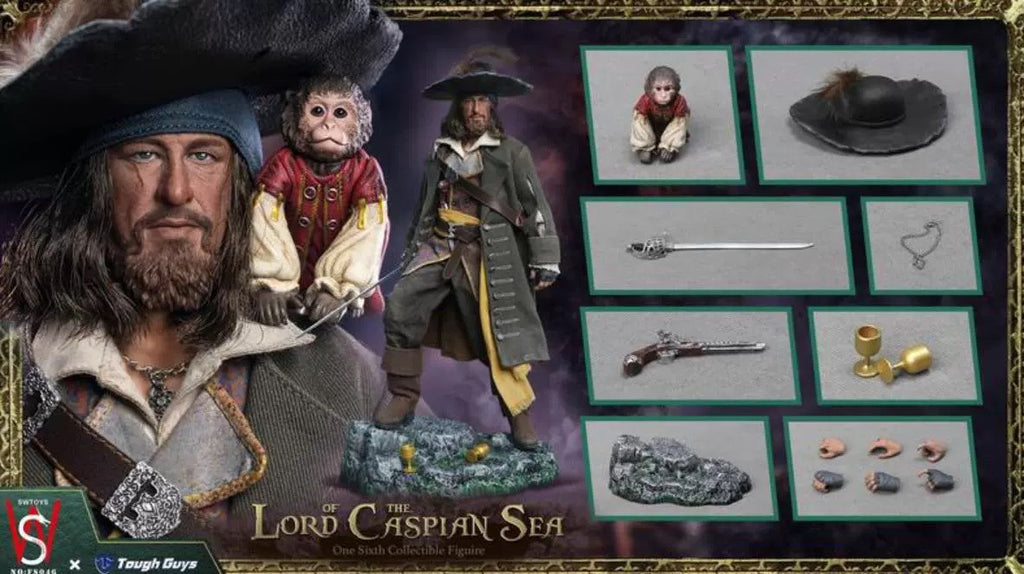 SWTOYS ×Tough Guys FS046 1/6 Pirates of the Caribbean Captain Barobossa HT Action Figure