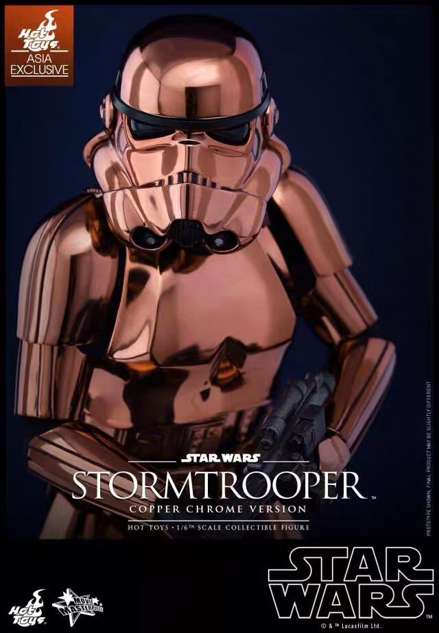 HT 1/6 Star Wars Limited Edition White Soldier Rose Gold Plating MMS330 Action Figure