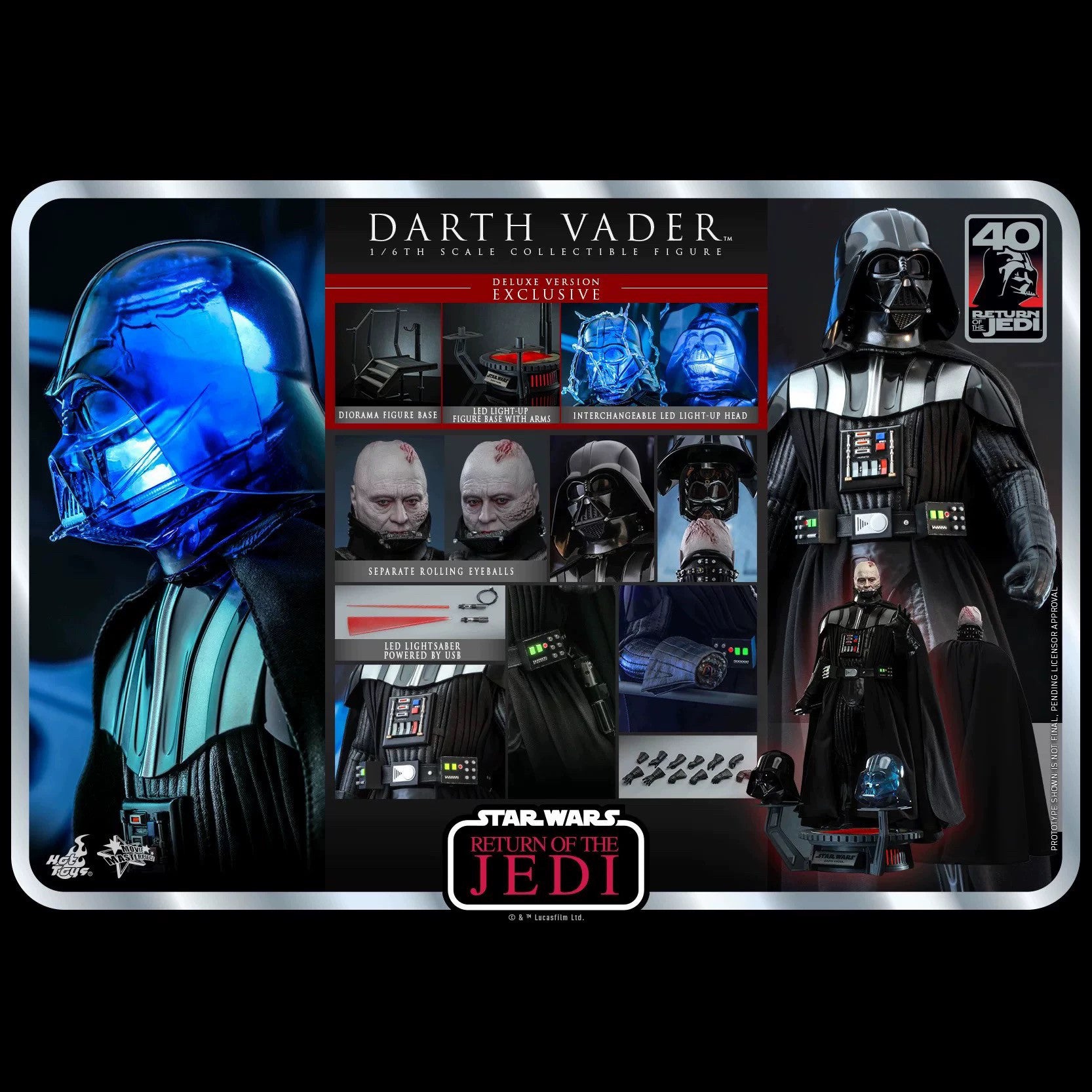 HT 1/6 MMS700 Star Wars Darth Vader action figure