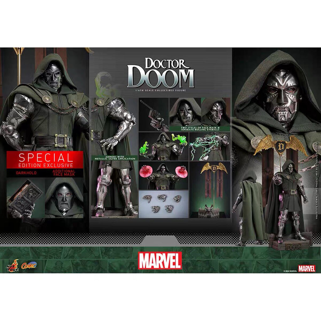 HotToys 1/6 CMS022B Marvel Comics Doctor Doom Regular Edition Action Figure