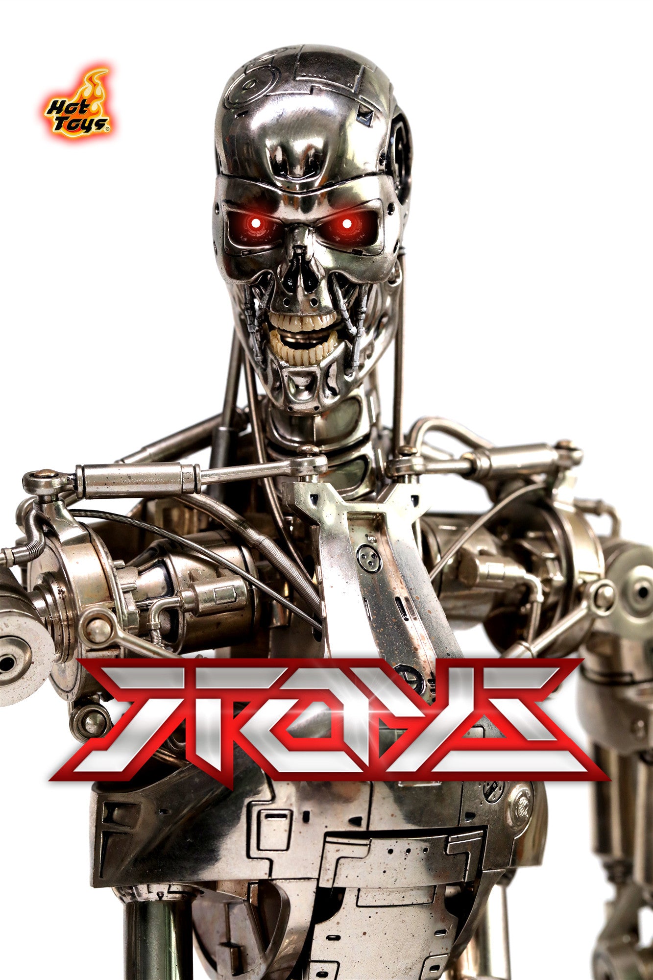 Pre-sales Hot Toys HT Terminator T2/T1 1:4 Arnold T-800 Metal Endoskeleton (Die-cast/Electroplated) VIP Edition QS002