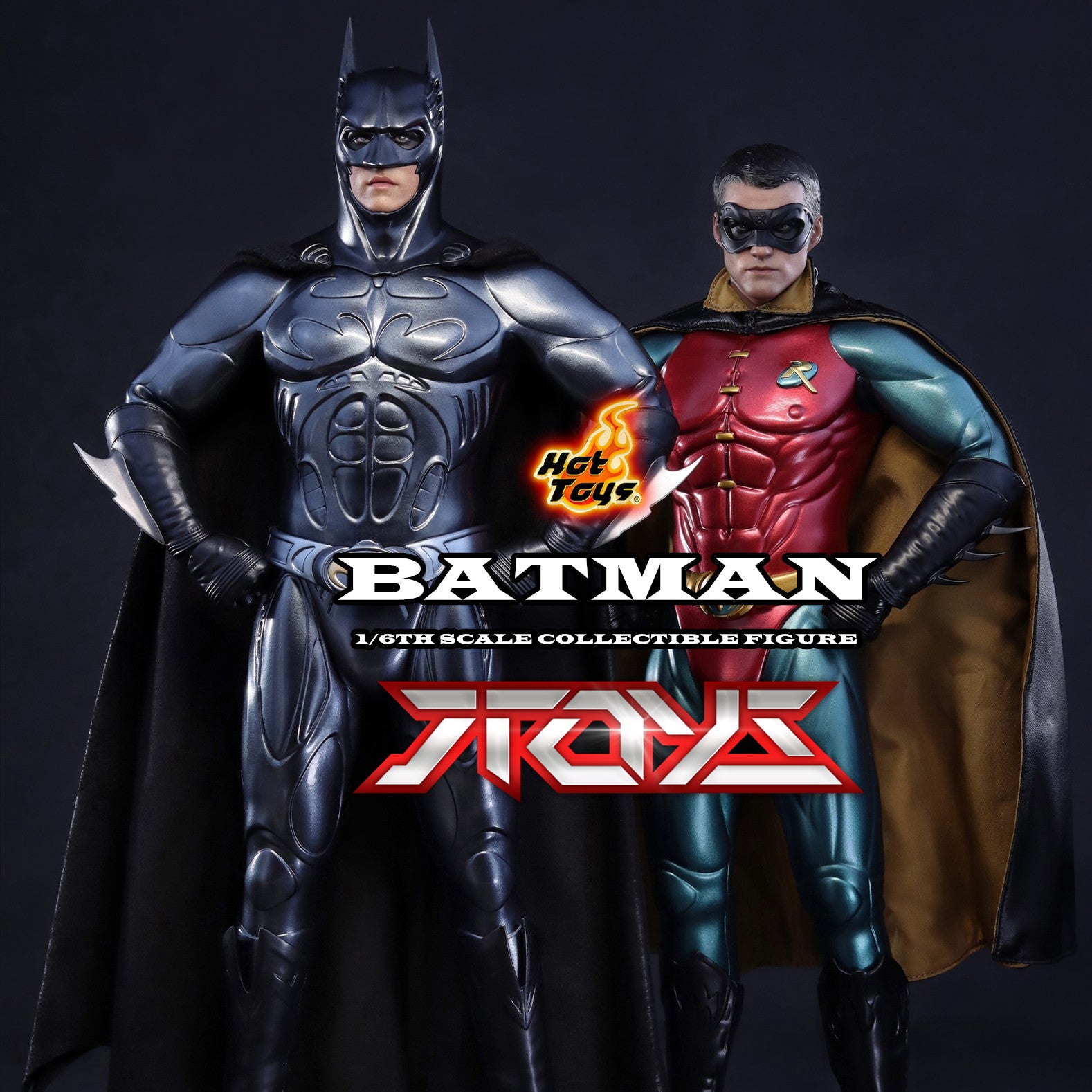 HT 1/6 MMS593/594 Batman Forever Robin Batman Sonar Suit Action Figure