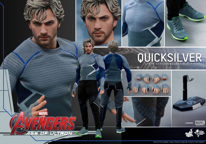 HOTTOYS HT MMS302 Avengers 2 Quicksilver 1/6 Action Figure Soldier Movie Action Figure