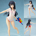 Chara-Ani: *Rascal Does Not Dream of Bunny Girl Senpai* — Mai Sakurajima (Water Gun Date) Figure — Licensed Version