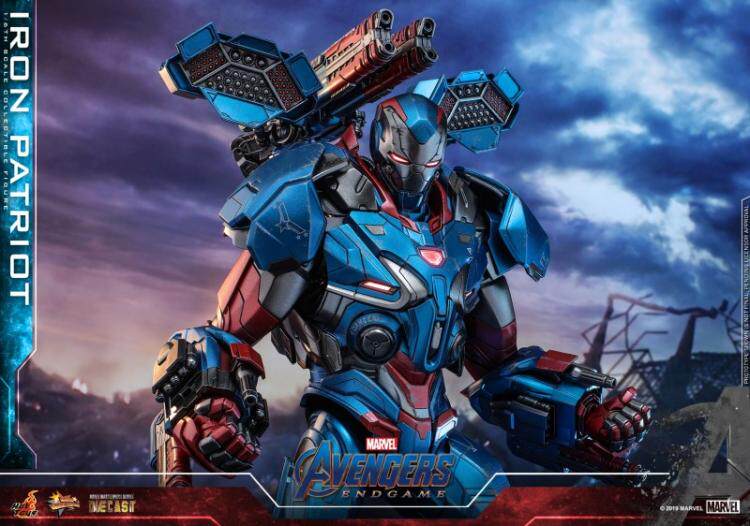 HOTTOYS 1/6 Alloy Avengers 4 Iron Patriot War Machine Action Figure