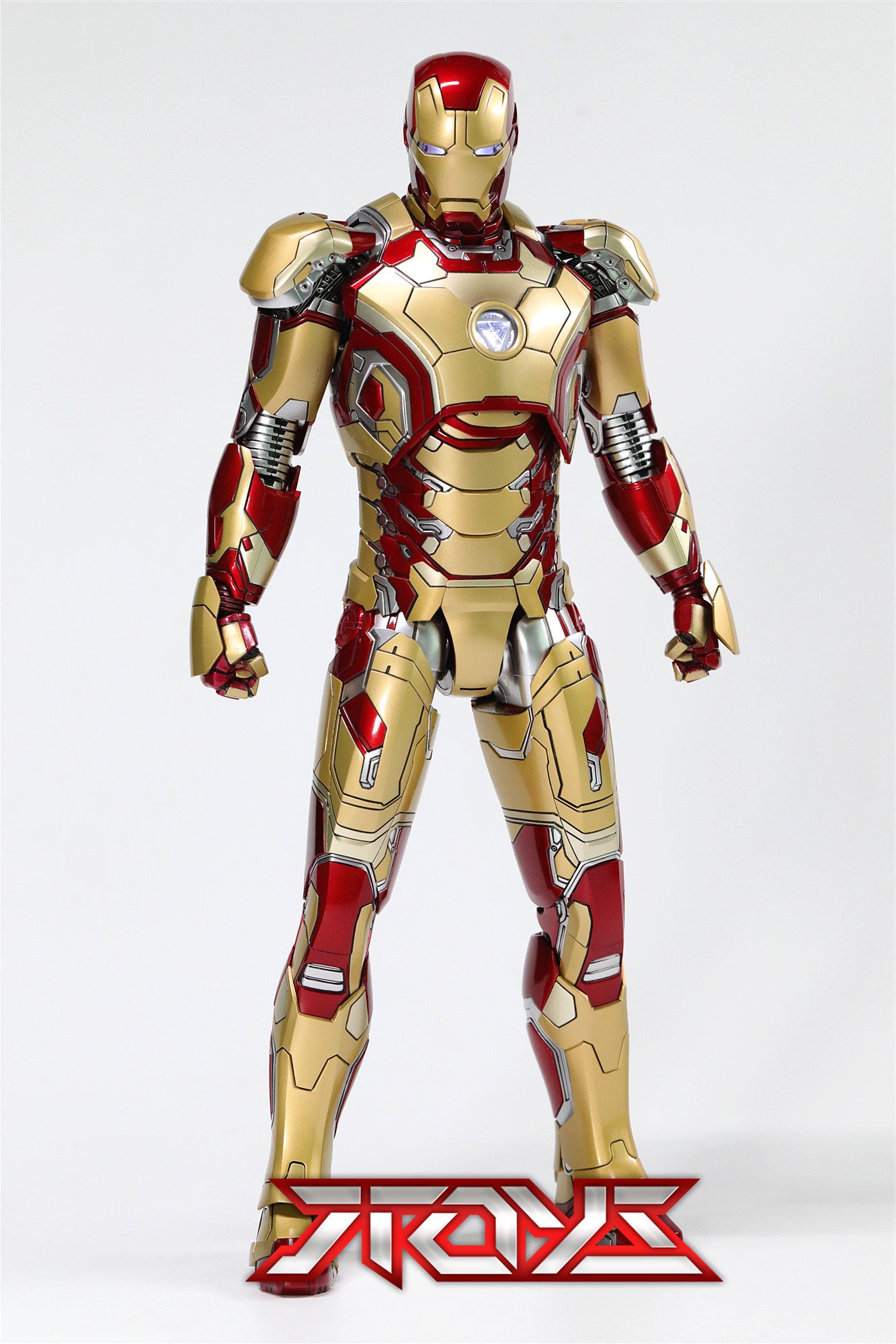 HOTTOYS HT MMS197D02 Iron Man 3 1/6 MK42 die-cast alloy Tony Love action figure