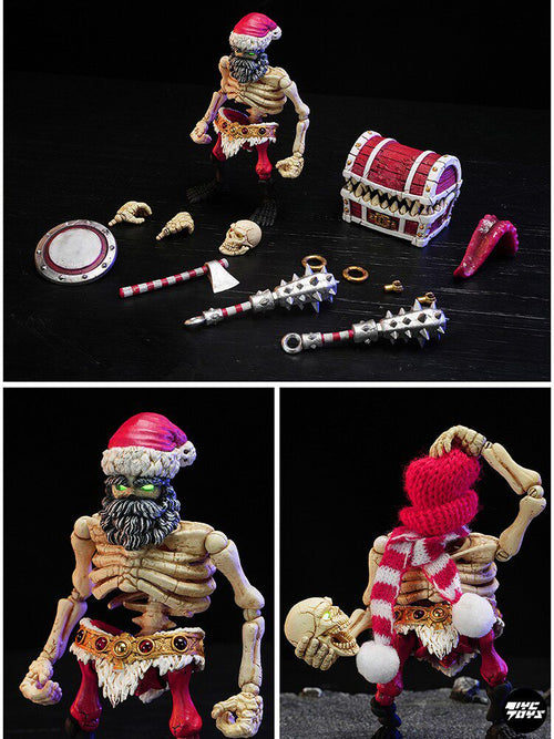"Skeleton Dungeon: Santa Bones' Mysterious Treasure Chest" Articulated Action Figure