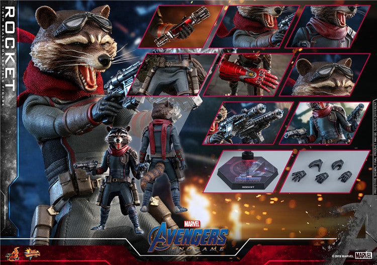 HOTTOYS Rocket Raccoon 3.0 1/6 MMS548 Avengers 4 Endgame Action Figure