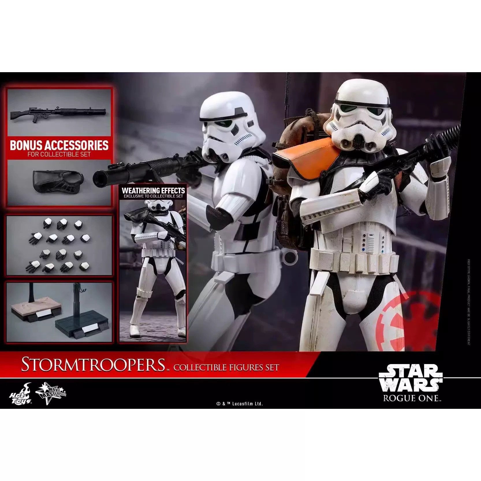HT MMS394 A Star Wars Story Patrol Stormtrooper Two-Person Set Action Figure