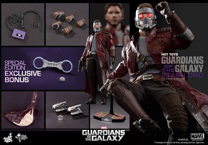 HT Guardians of the Galaxy hottoys Star-Lord 1.0 StarLord 12-inch MMS255 action figure