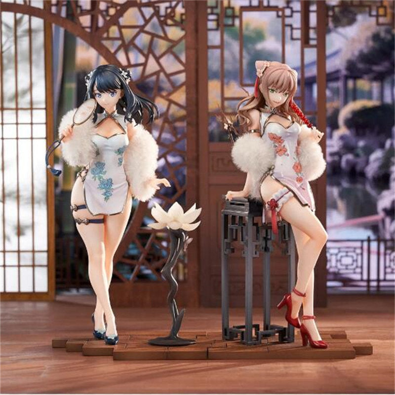 APEX Gridman Universe Rikka Takarada & Namie Figure, Cheongsam, Double Bonus Acrylic Standee