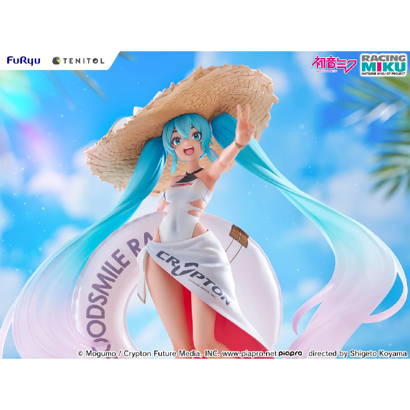 21cm FuRyu Hatsune Miku Racing Miku 2024 Tropical Figure