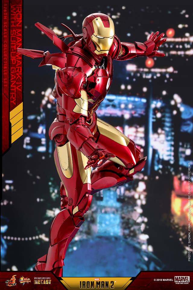 HotToys HT MMS461-D21 1:6 Iron Man 2 Alloy Die-cast MK4 Single Version action figures