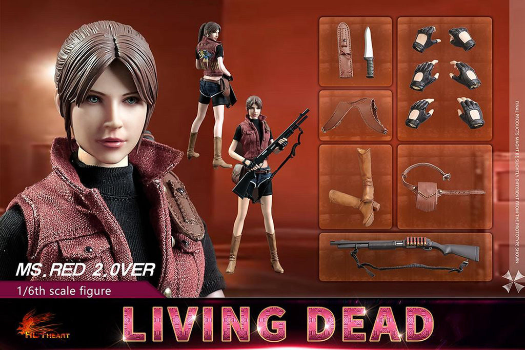 1/6 HOT HEART Resident Evil Zombie Killer Girl Version Claire 2.0 Ms.Red FD008 Action Figure