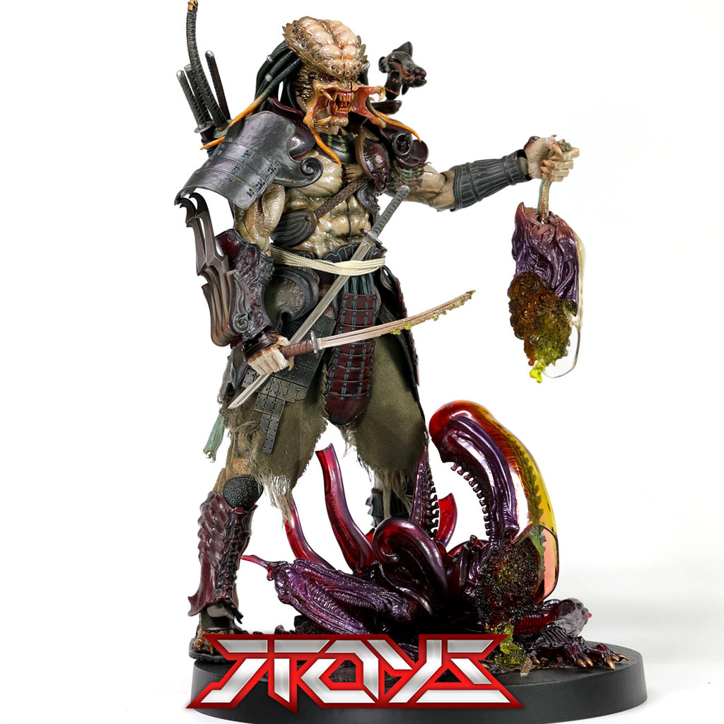 HT HOTTOYS Samurai Iron-Blooded 1/6 Taketani Takashi Oniki Yuji Predator Action Figure