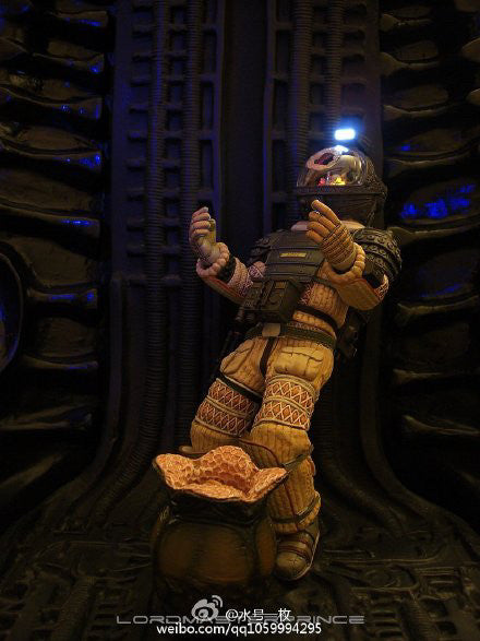 hottoys 1/6 Kane Alien Astronaut Predator Larva Glowing Action Figure