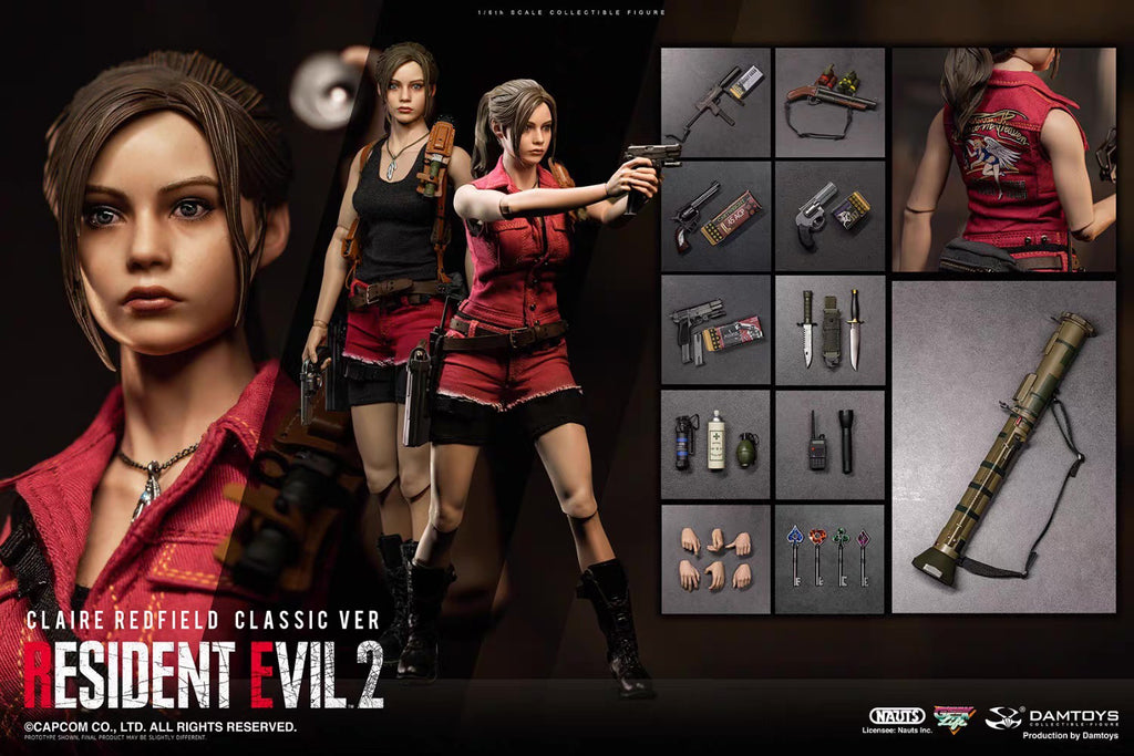 DAMTOYS 1/6 Resident Evil 2 Claire Redfield CLAIRE Classic Edition DMS038 Action Figure
