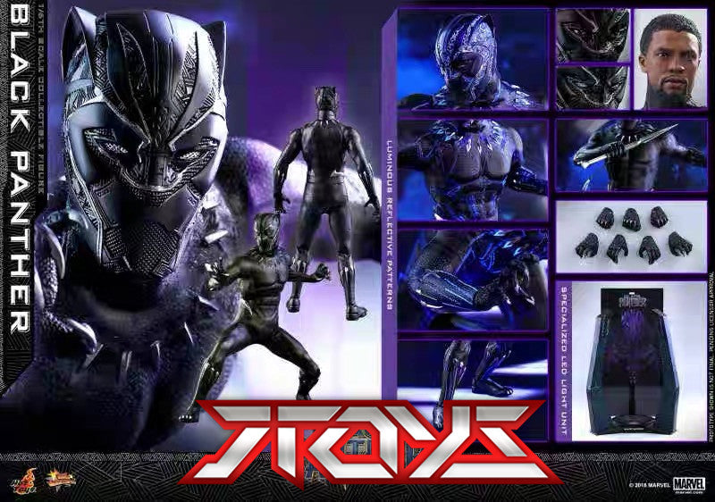 Hottoys1/6HT Avengers 3black Black Panther movable MMS470 figure 2.0 movable figure