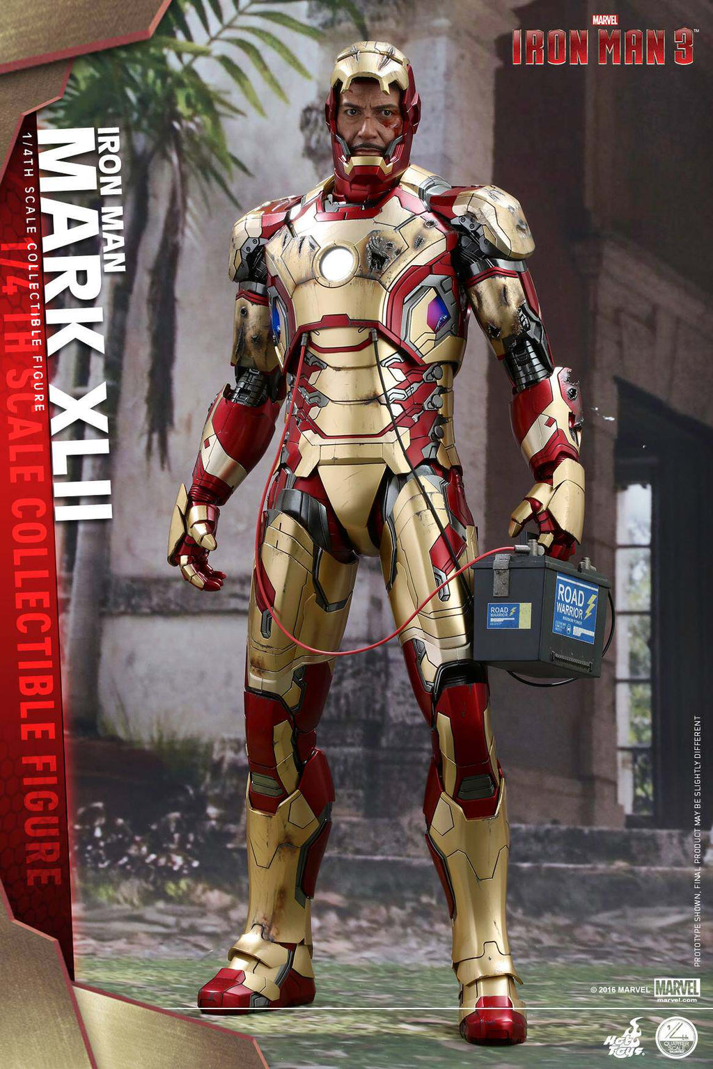 HOTTOYS HT 1/4 QS008 Iron Man MK42 Deluxe Edition, about 50CM high movable figure