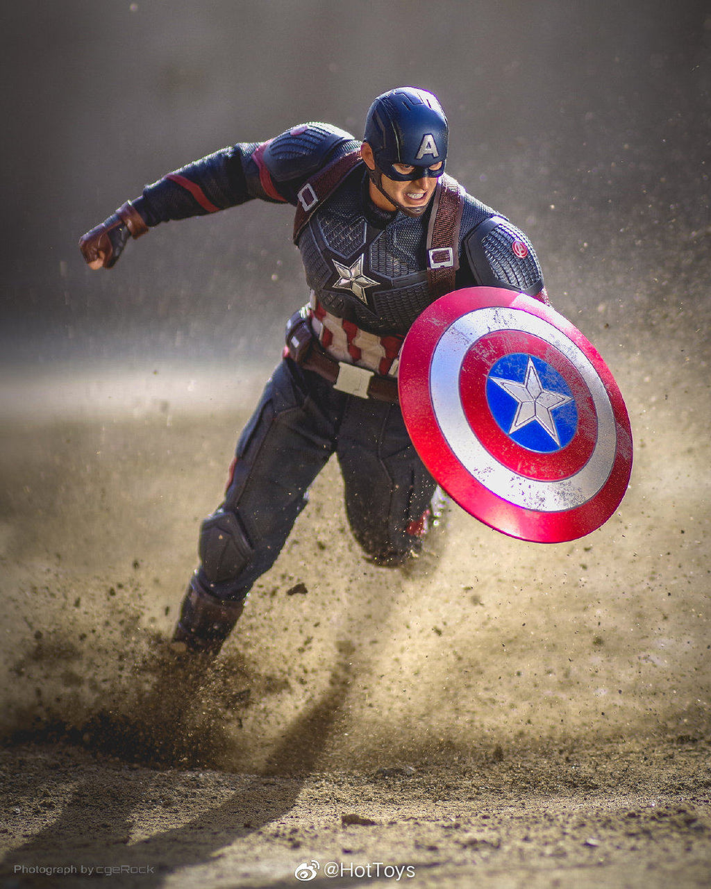 HOTTOYS HT 1/6 Avengers: Endgame Captain America 7.0 Articulated Soldier Figure MMS536