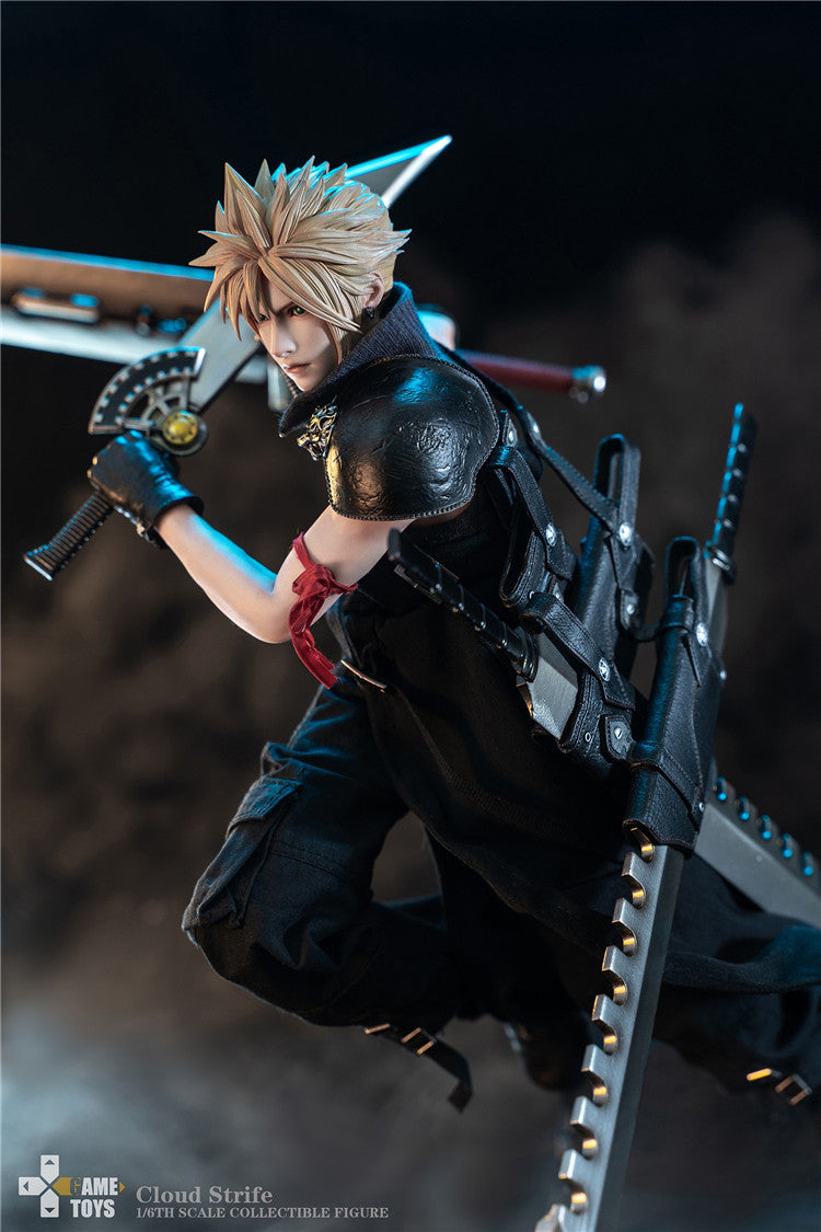GAMETOYS 1/6 Fantasy Warriors AC Version Final Cloud Action Figure GT-006