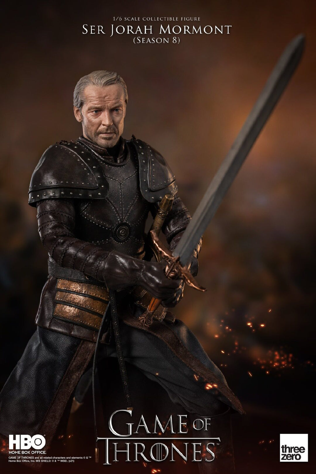 Threezero 3A 1/6 Game of Thrones Jorah Mormont Doll 3Z0141
