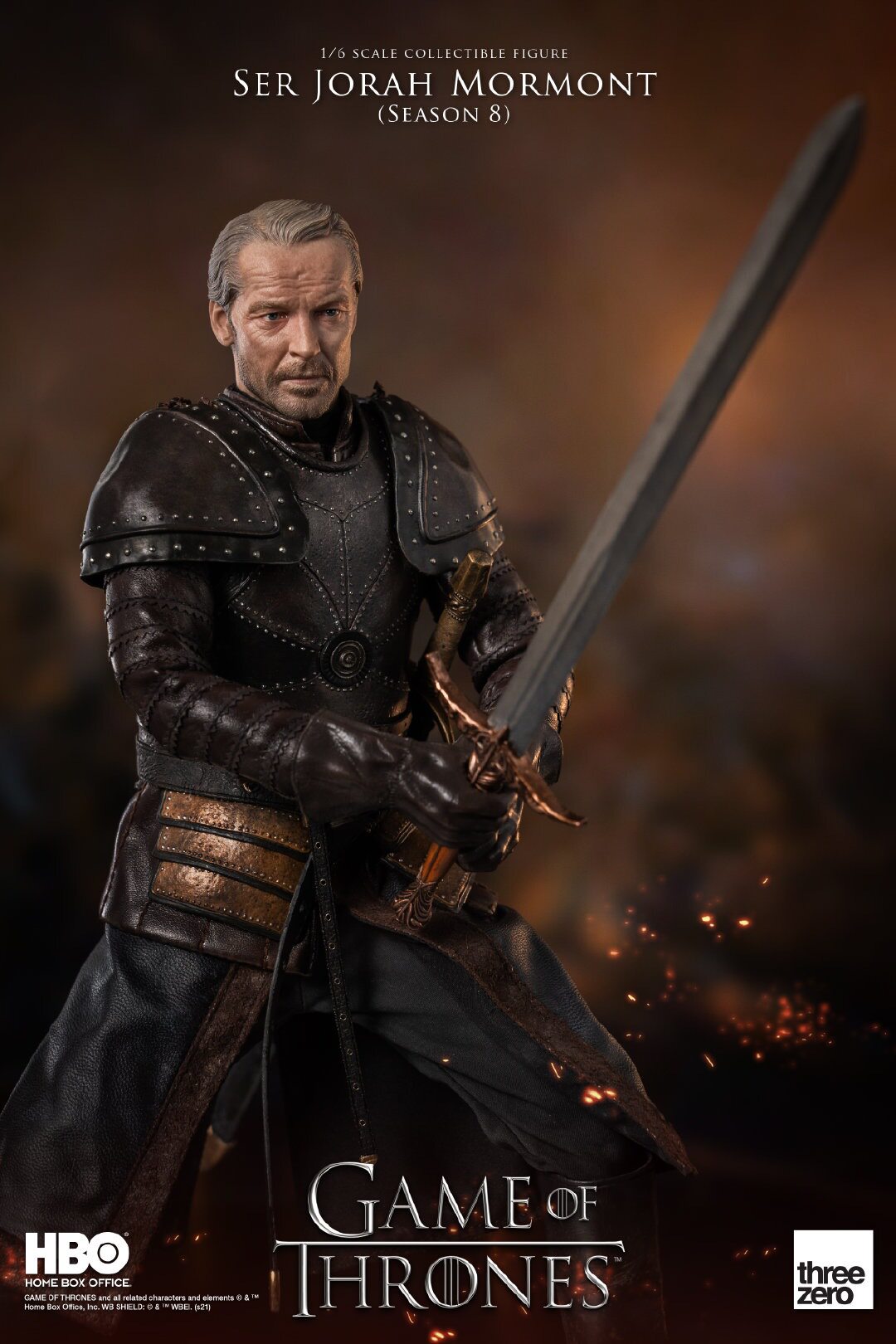 Threezero 3A 1/6 Game of Thrones Jorah Mormont Doll 3Z0141