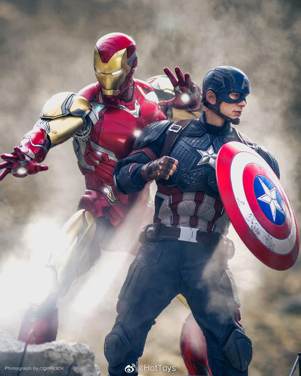 HOTTOYS HT 1/6 Avengers: Endgame Captain America 7.0 Articulated Soldier Figure MMS536