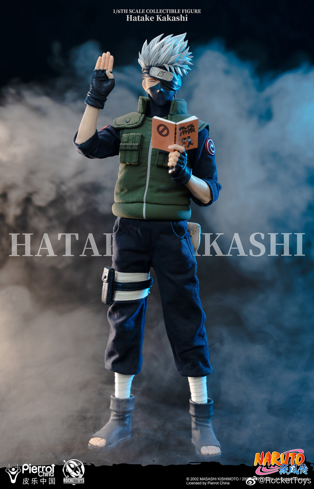 RocketToys 1/6 Naruto Shippuden: Kakashi Hatake – Official Licensed Action Figure (ROC-004)