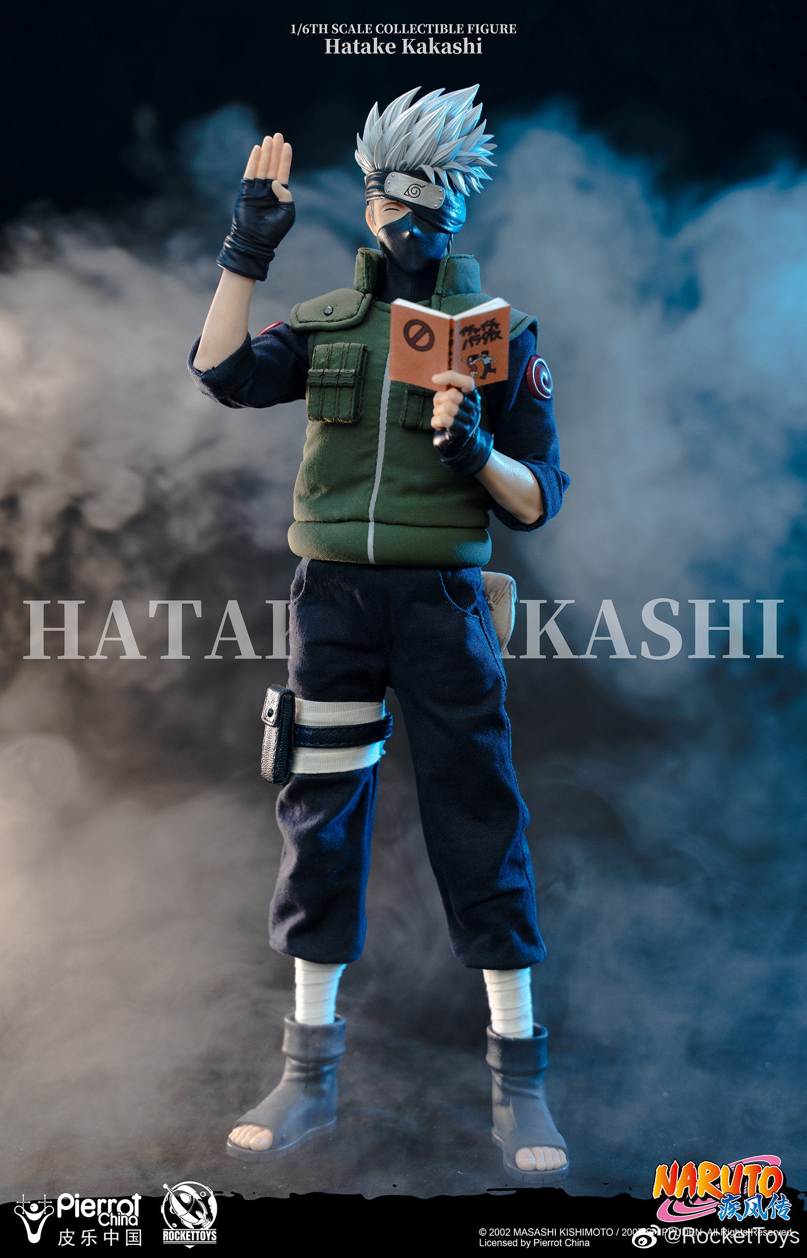 RocketToys 1/6 Naruto Shippuden: Kakashi Hatake – Official Licensed Action Figure (ROC-004)