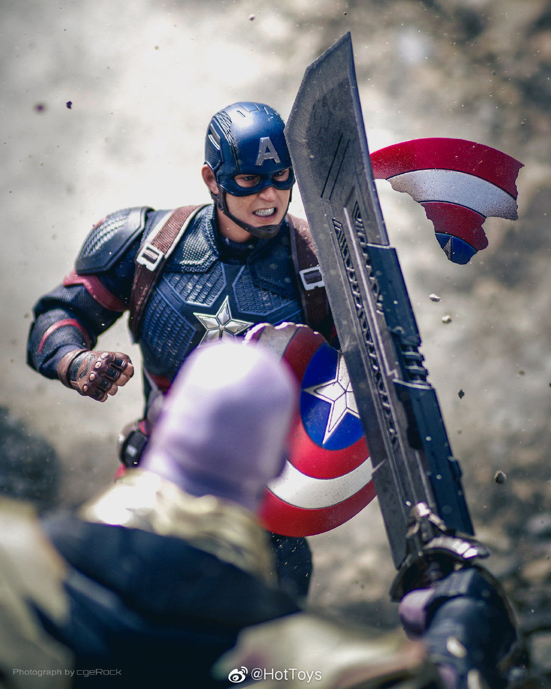 HOTTOYS HT 1/6 Avengers: Endgame Captain America 7.0 Articulated Soldier Figure MMS536