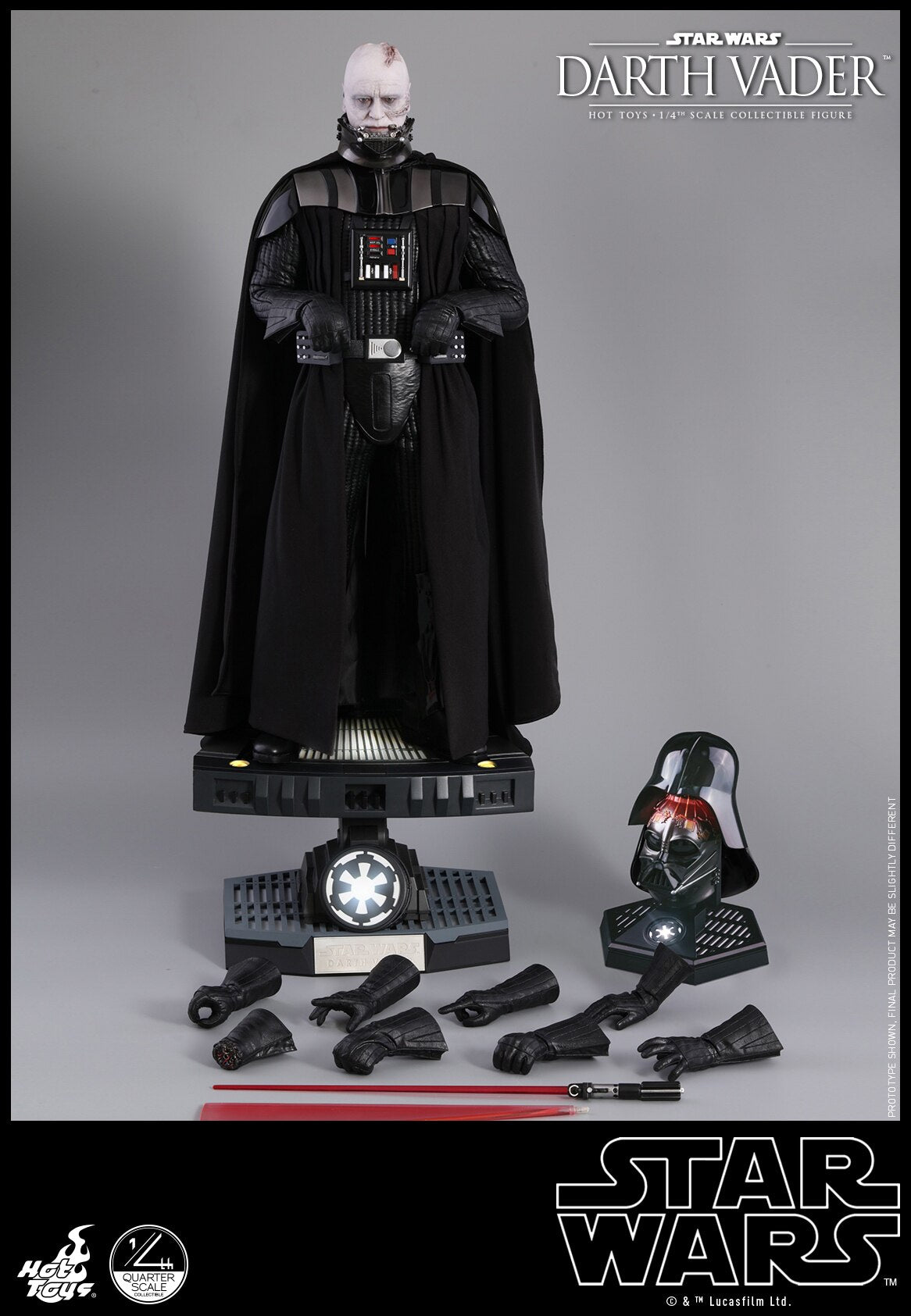HOTTOYS HT 1/4 Star Wars Episode VI Darth Vader Action Figure QS013