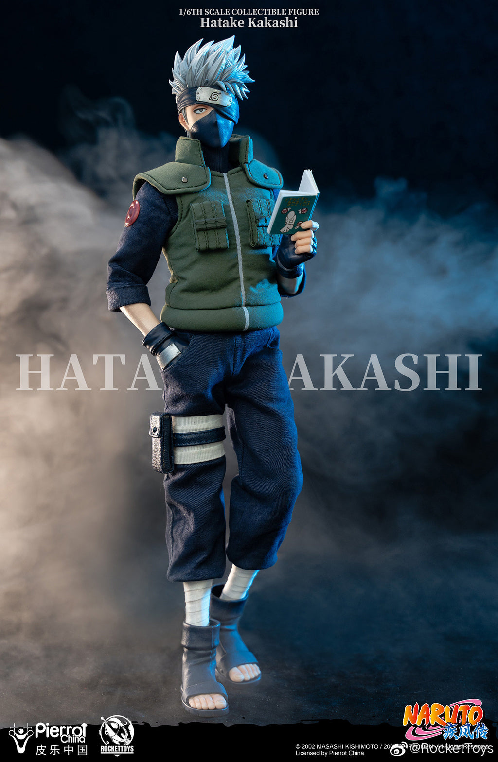 RocketToys 1/6 Naruto Shippuden: Kakashi Hatake – Official Licensed Action Figure (ROC-004)