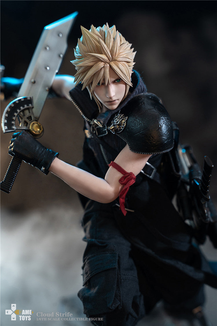GAMETOYS 1/6 Fantasy Warriors AC Version Final Cloud Action Figure GT-006