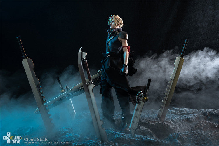 GAMETOYS 1/6 Fantasy Warriors AC Version Final Cloud Action Figure GT-006
