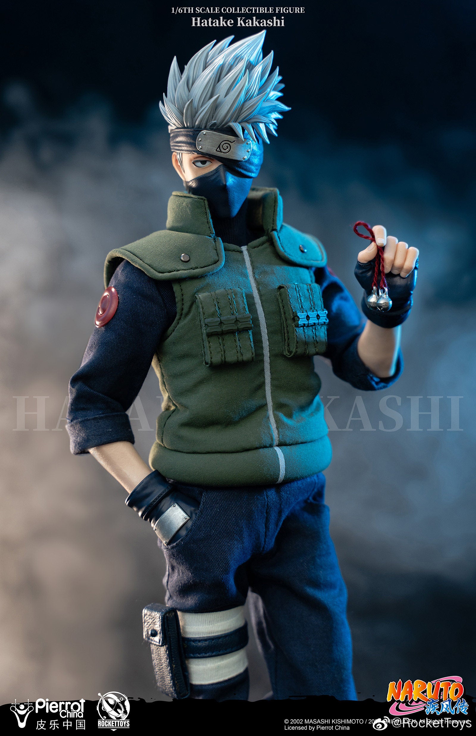 RocketToys 1/6 Naruto Shippuden: Kakashi Hatake – Official Licensed Action Figure (ROC-004)