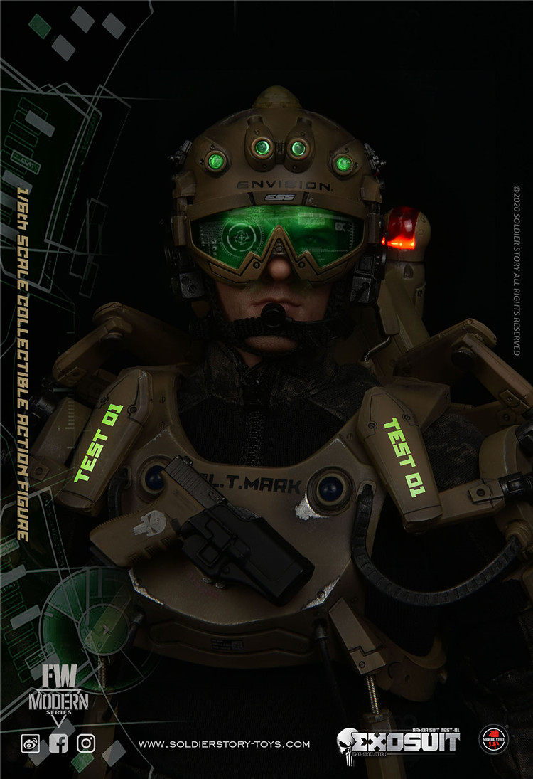 SoldierStory 1/6 Individual Exoskeleton Armor Suit Edge of Tomorrow Soldier Doll SS122