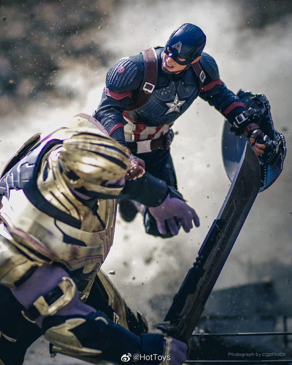 HOTTOYS HT 1/6 Avengers: Endgame Captain America 7.0 Articulated Soldier Figure MMS536