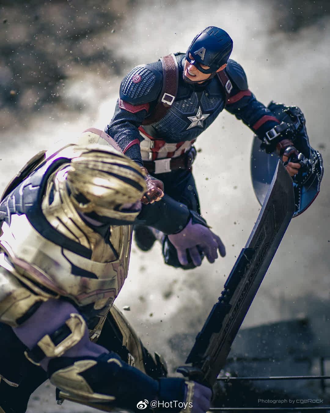 HOTTOYS HT 1/6 Avengers: Endgame Captain America 7.0 Articulated Soldier Figure MMS536