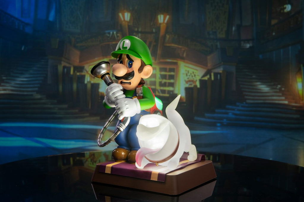 First 4 Figures 9-inch Luigi and Ghost Dogs, Haunted House 3, Luigi's Mansion 3 Figures, LM03CO