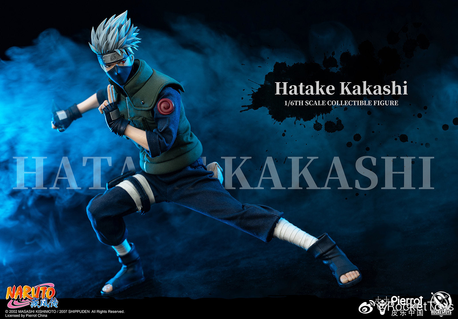 RocketToys 1/6 Naruto Shippuden: Kakashi Hatake – Official Licensed Action Figure (ROC-004)