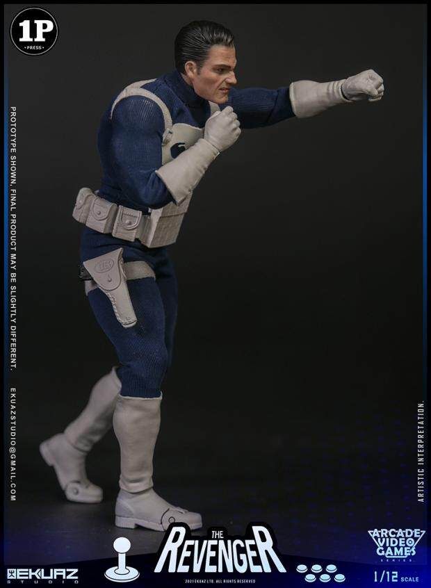 EKUAZ STUDIO 1/12 Arcade Game Avenger Punisher Articulated Figure EKS06
