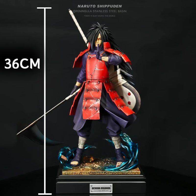 Naruto 36cm luminous earth reincarnation Uchiha Madara scene base GK figure