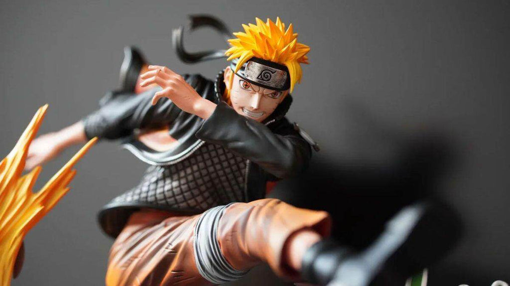 Naruto model ornaments with exquisite 23CM ninja series rescue Naruto double-headed sculpture limited edition