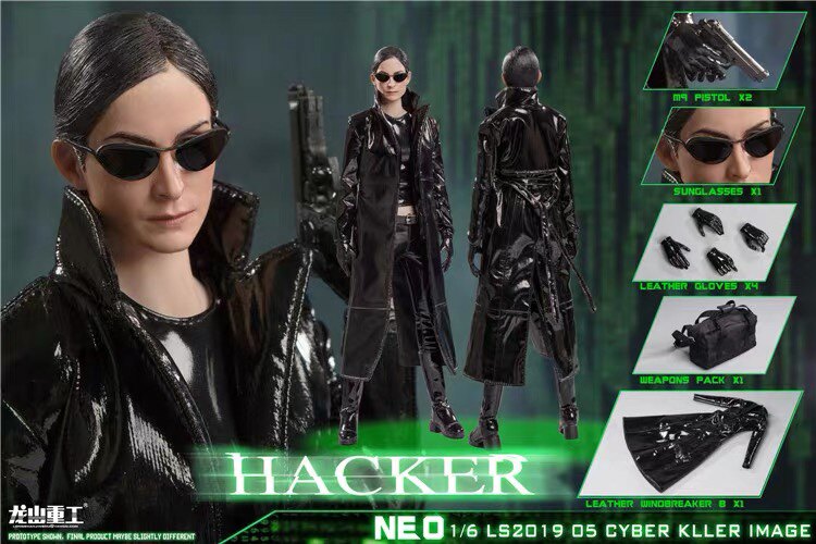 Longshan Heavy Industry 1/6 Internet Killer The Matrix Female Assassin Cuiti Nini action figures