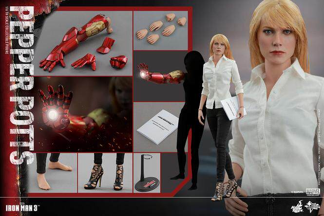 Hottoys HT Iron Man 1/6 Pepper Single Version Iron Man Tony MMS-311 Action Figure