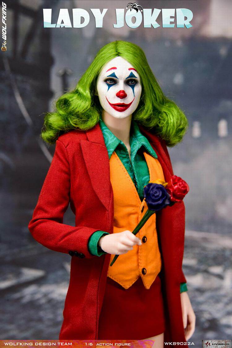 WOLFKING WK89022 1/6 Joaquin red Harley Quinn encapsulated body LADY JOKER movable figure